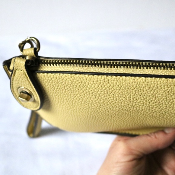 NWT Joy Susan MIni Crossbody Wristlet Clutch Yellow Spring - Picture 5 of 11